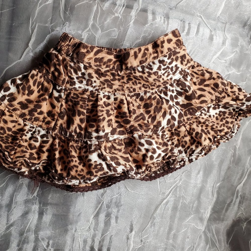 The Children's Place Baby Girl Skirt 12M Animal Print Brown White